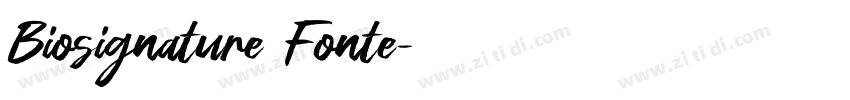 Biosignature Fonte字体转换